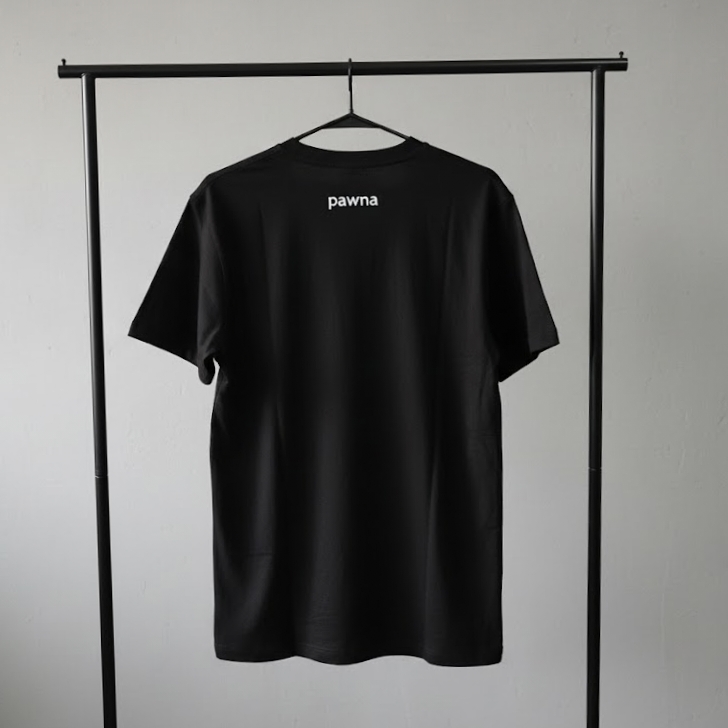 100% cotton T-shirt, Pawna- regular Men's Super fabric Cotton Rich Striped Round Neck T-shirt with comfort - Black Color